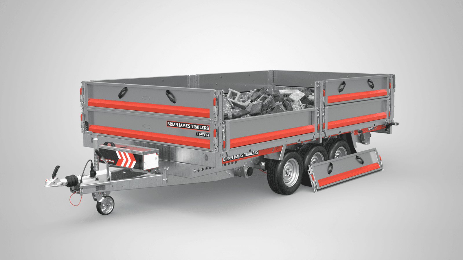 Brian James Tipper 360×200 2-as 12 inch 3500kg