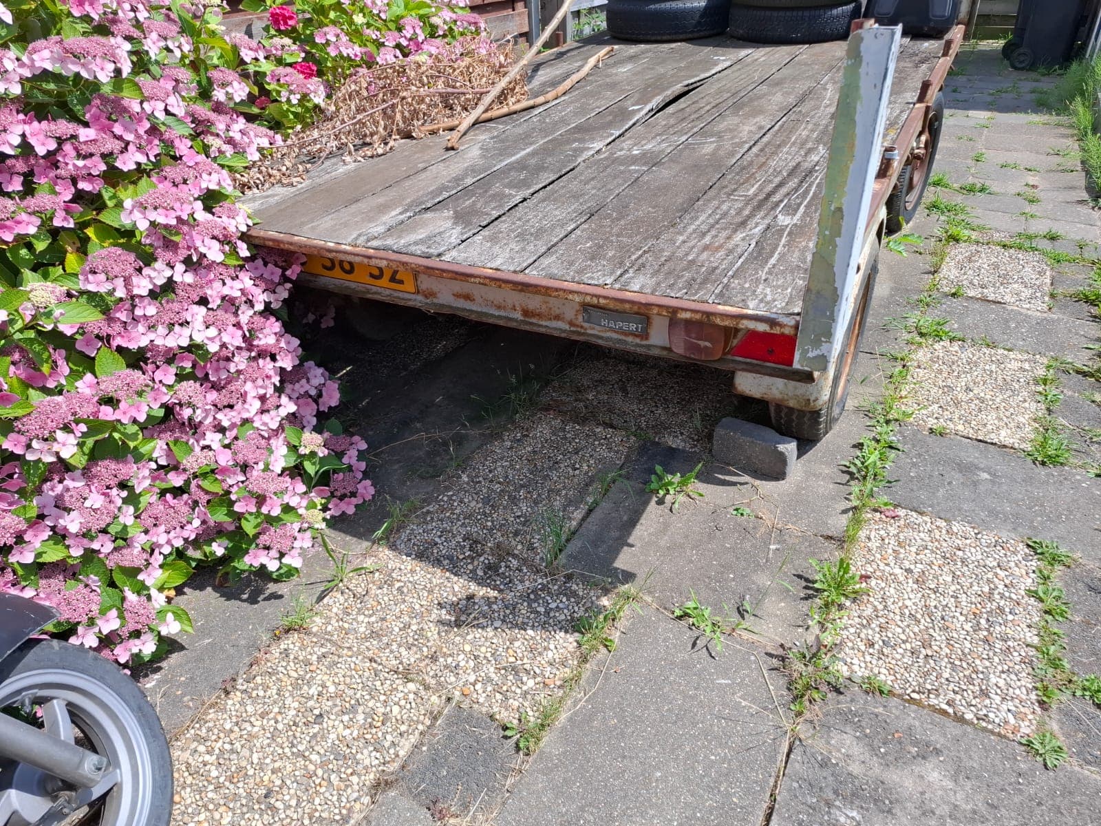 Hapert Plateauwagen / Tandemasser (3.30 x 1.75m) – OPKNAPPER MET KENTEKEN! - Afbeelding 1